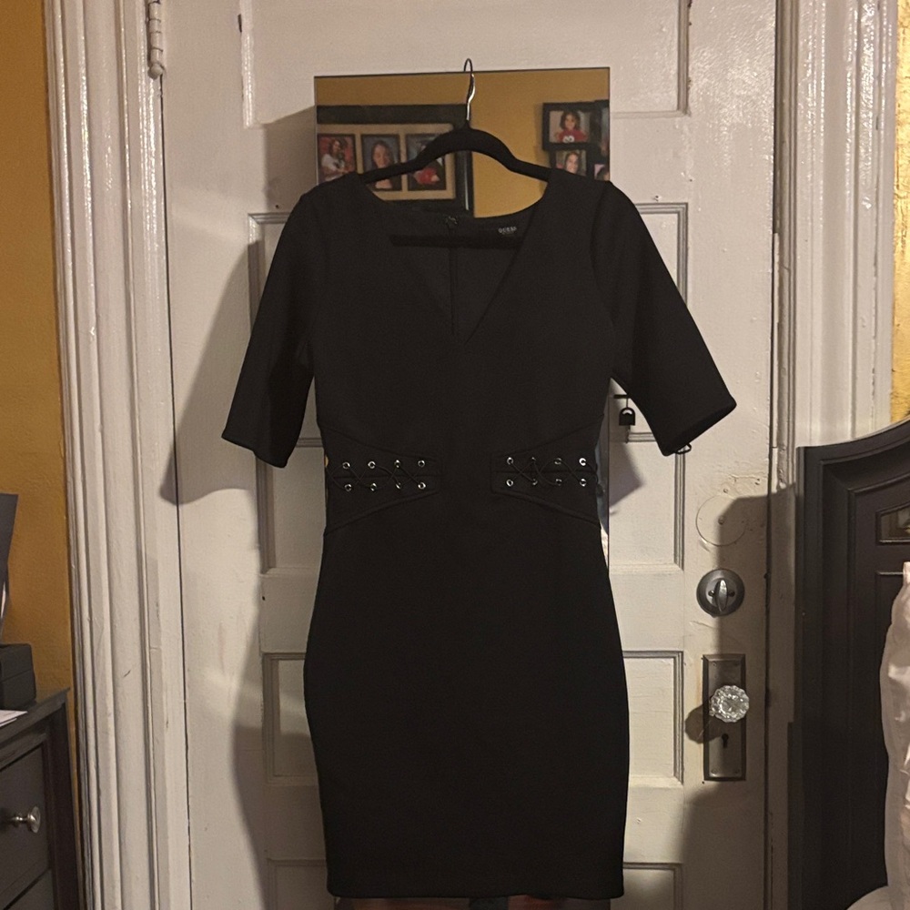 Guess Black Dress with Studded Waist